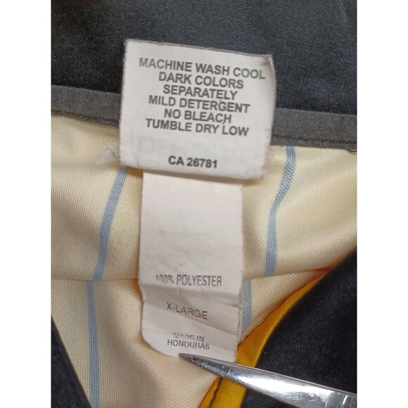 Official Sports Soccer Referee USSF Long Sleeve Jersey Shirt Yellow Black XL - Picture 7 of 7